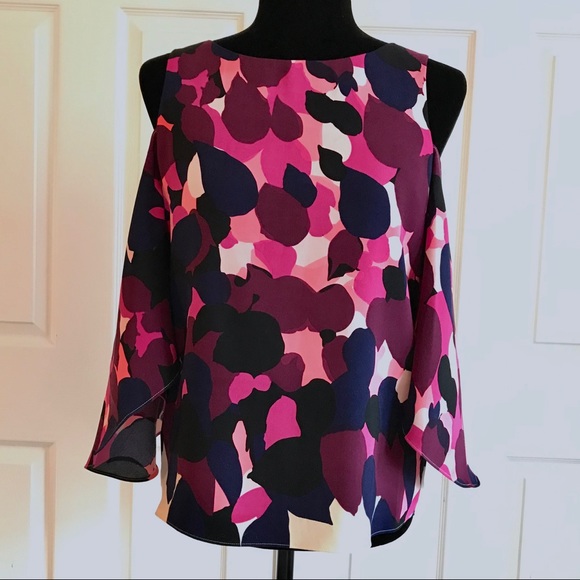 JB by Julie Brown Tops - NWT Julie Brown Pink Cold Shoulder Blouse